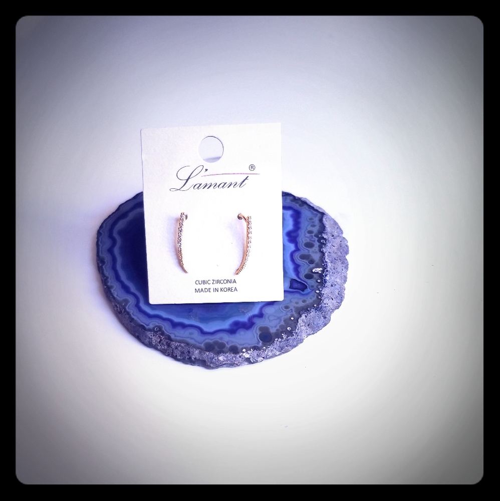 Lamant Cubic Zirconia Drop Earrings